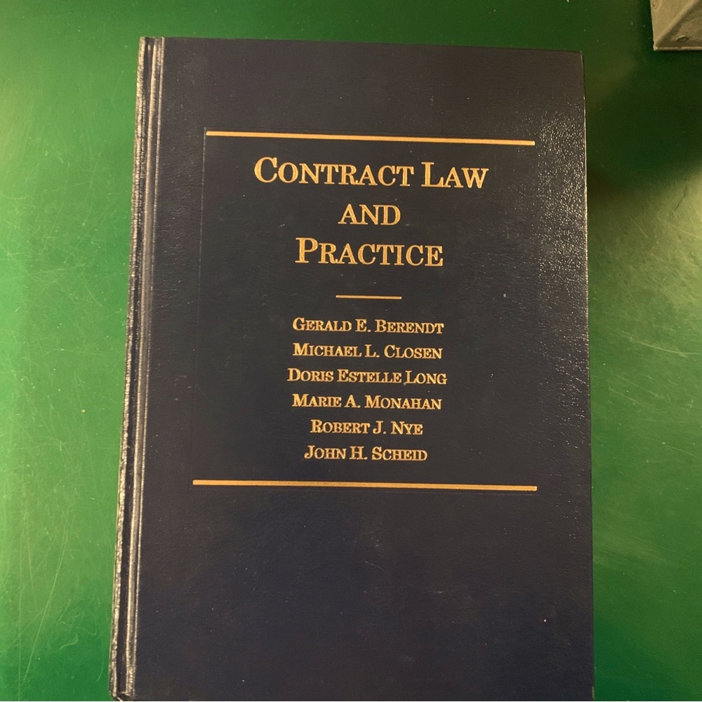 Contract Law and Practice Hardcover Anderson’s